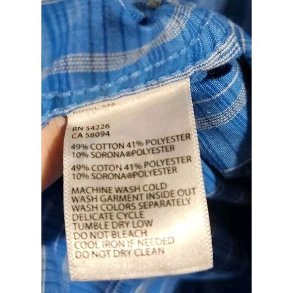 Royal Robbins Shirt Mens L Performance Lightweight Sorona Polyester Blend Hiking - Picture 5 of 5